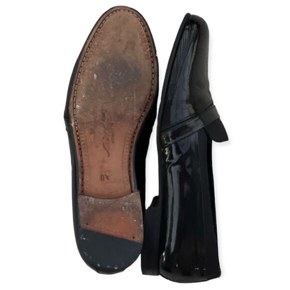 Mezlan Mirage Black Patten Leather Formal Slip On dress Shoes Size 8.5M - Picture 7 of 12